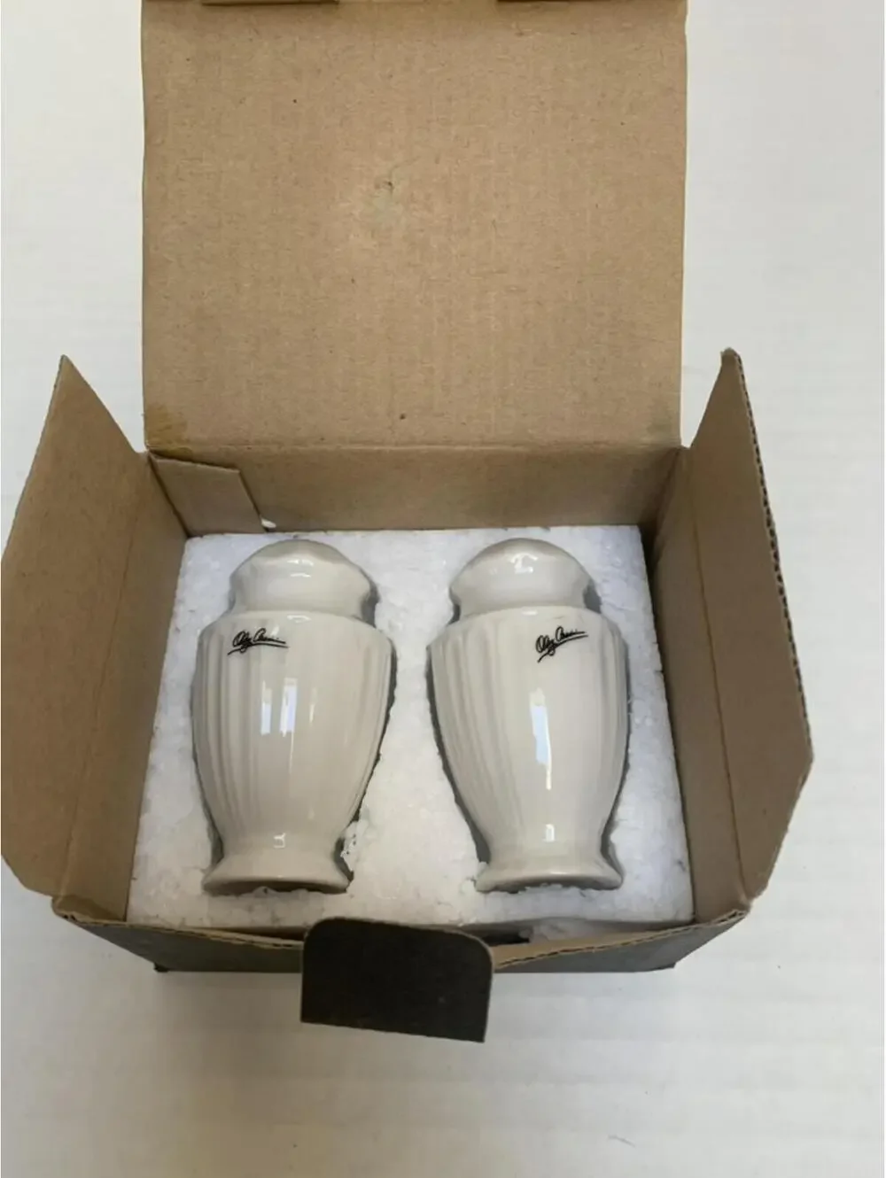 Salt and Pepper Shakers Oleg Cassini Fine Porcelain
